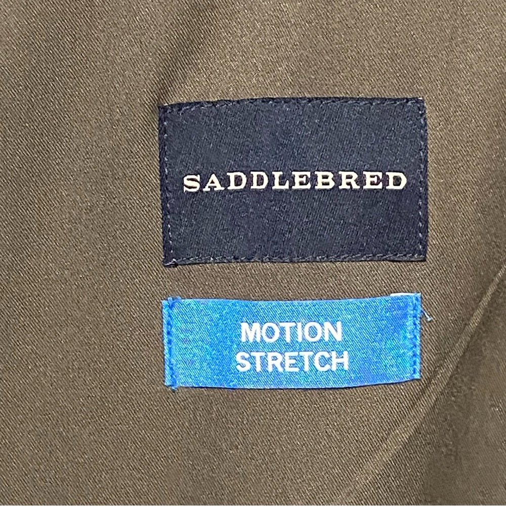 Saddlebred Motion Stretch Sport Coat Men 52L Grey Two Button Single Vented - Picture 8 of 9